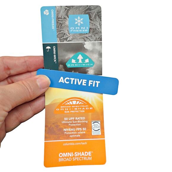 Columbia Freezer III Dress Active Fit Omni-Wick Freeze Shade Cypress Palm MD NWT - Picture 8 of 9